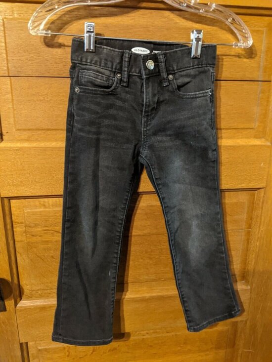 Old Navy Other - Old Navy Boys Jeans 5 Regular Adjustable Waist Black Pants